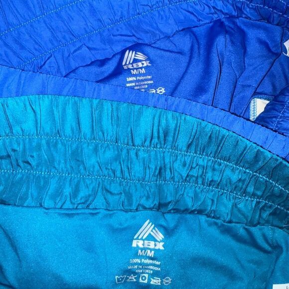 2 pair RBX Teal & blue High Waisted Running/ Athletic Shorts M - Picture 12 of 15